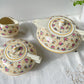 Service à thé café Robj Paris noyau en porcelaine jaune fleuri – Style Art déco vintage