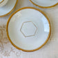Service à café vintage en porcelaine blanche doré Epiag czechoslovakia