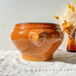 Soupière Tête de Lion en Céramique Vintage - Miel et noir, Made in France - Élégance et Tradition pour vos Recettes