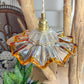 Suspension baladeuse abat-jour en verre Murano vintage – Lumière douce – Personnalisable