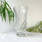 Vase vintage en cristal motif ciselé