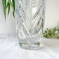 Vase vintage en cristal motif ciselé