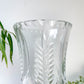 Vase vintage en cristal motif ciselé