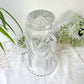Vase vintage en cristal motif ciselé