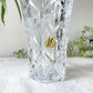Petit Vase vintage en Cristal D'Arques motif géométrique