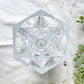 Petit Vase vintage en Cristal D'Arques motif géométrique