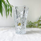 Petit Vase vintage en Cristal D'Arques motif géométrique