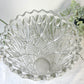 Vase vintage en verre motif géométrique