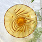 Vase vintage en verre ambre