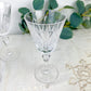 5 Verres à Eau York – Cristal Ciselé Stuart – Vintage Luxe