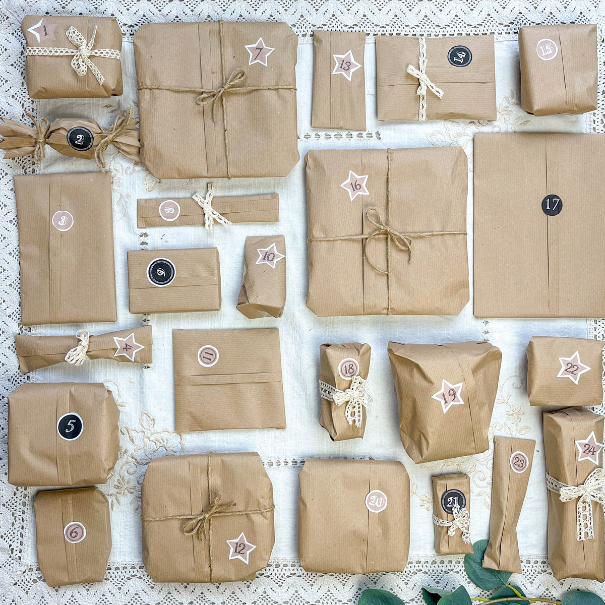 Calendrier de l’Avent Vintage Mystère | 7, 14 ou 24 Surprises Rétro – Cadeau de Noël Original