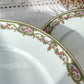 6 Assiettes plates porcelaine LIMOGES B&C motif fleuris