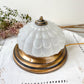 Lampe à poser vintage Globe en verre ancien