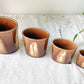Pots gigognes en céramique artisanales vintage