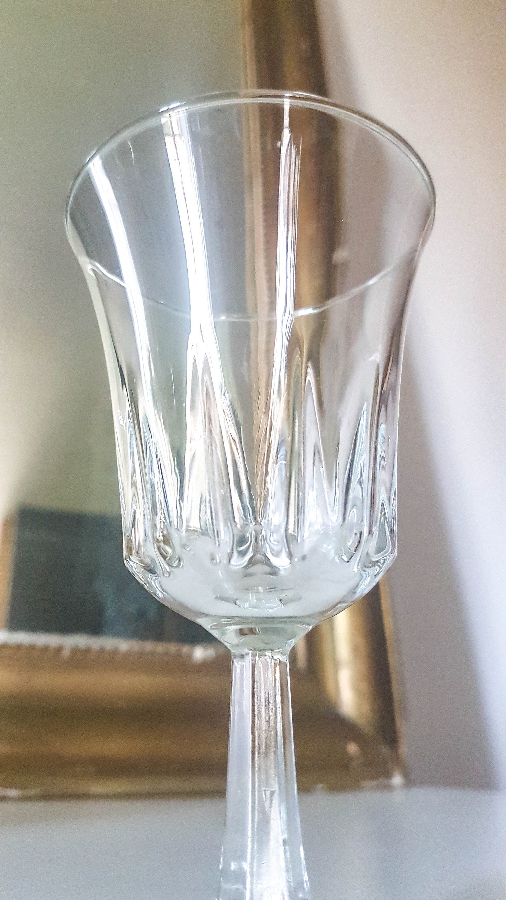 4 Verres Cristal d'Arques modèle Régence - violn.fr