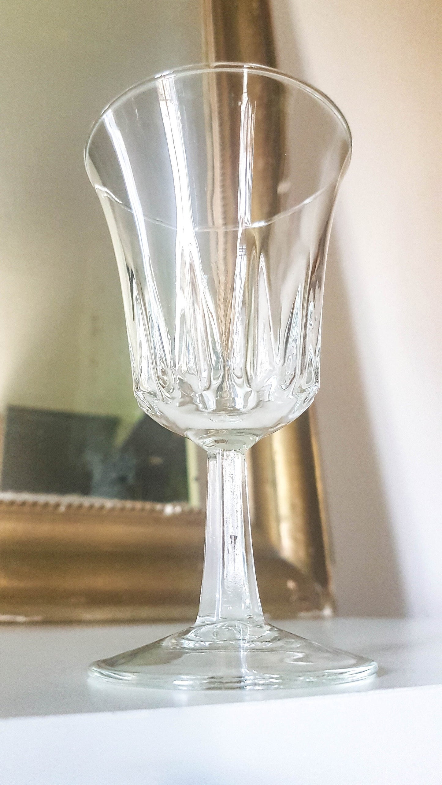 4 Verres Cristal d'Arques modèle Régence - violn.fr