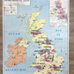 Carte Scolaire vintage BENELUX / Les îles BRITANNIQUES MDI Année 1968 - violn.fr