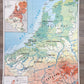 Carte Scolaire vintage BENELUX / Les îles BRITANNIQUES MDI Année 1968 - violn.fr