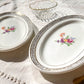 2 Raviers CERANORD EVE en porcelaine motif fleuris - violn.fr