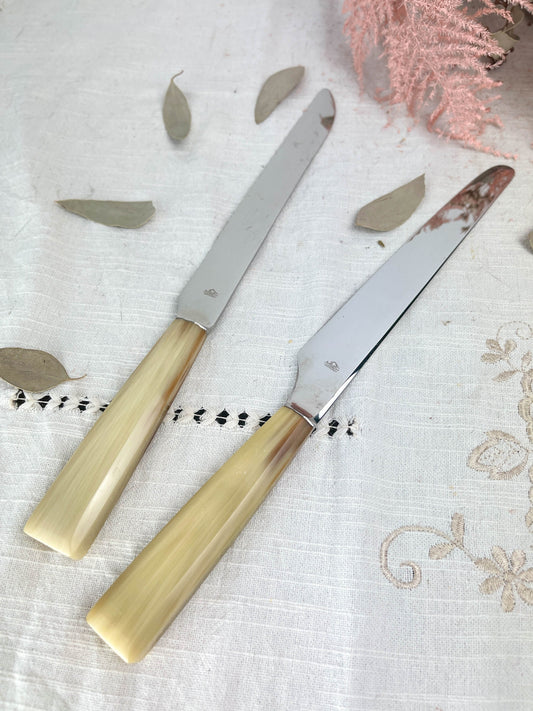 2 vintage NOGENT Bakelite knives