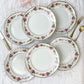6 Assiettes plates en faïence fleurie MOULIN DES LOUPS modèle Amboise - violn.fr