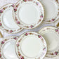 6 Assiettes plates en faïence fleurie MOULIN DES LOUPS modèle Amboise - violn.fr