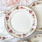 6 Assiettes plates en faïence fleurie MOULIN DES LOUPS modèle Amboise - violn.fr