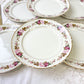 6 Assiettes plates en faïence fleurie MOULIN DES LOUPS modèle Amboise - violn.fr