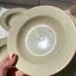 5 Assiettes creuses en grès beige Tulowice Poland 1970 - violn.fr