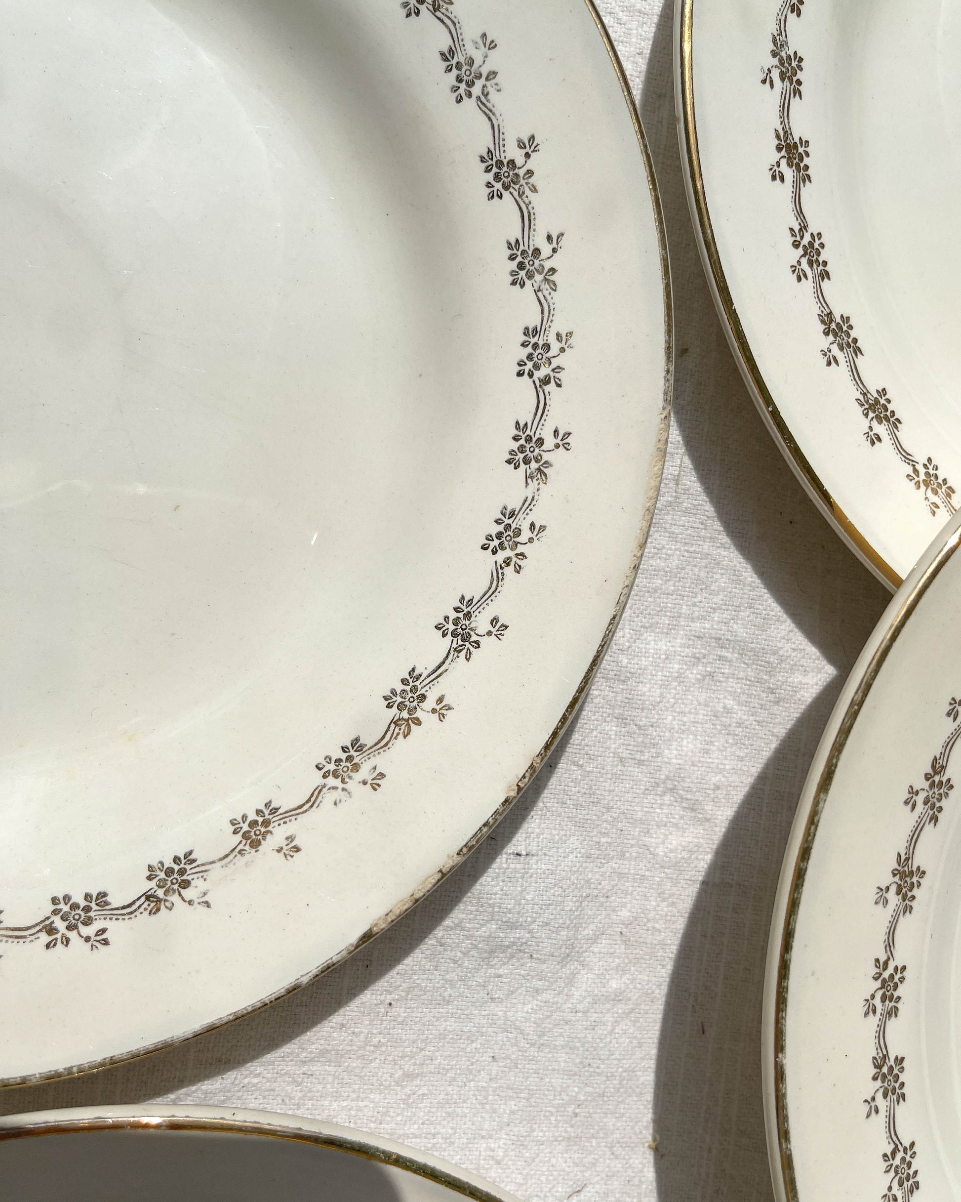 6 Assiettes plates en porcelaine opaque DIGOIN modèle SUZY - violn.fr