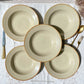 5 Assiettes creuses en grès beige Tulowice Poland 1970 - violn.fr
